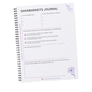 Ein Mockup mit dem Dankbarkeitsjournal